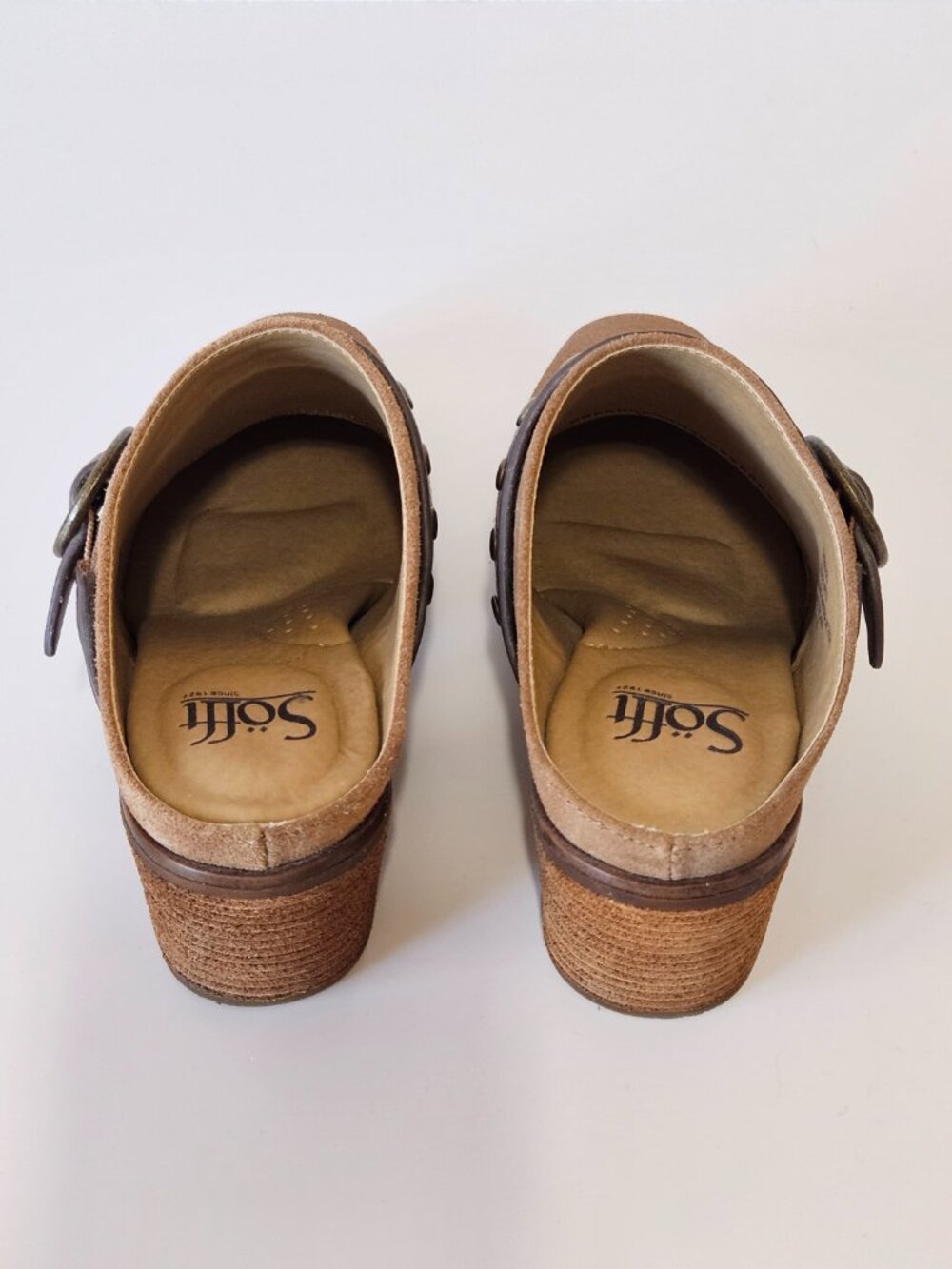 Sofft Corey Belted Clog Mules - Picture 6 of 10